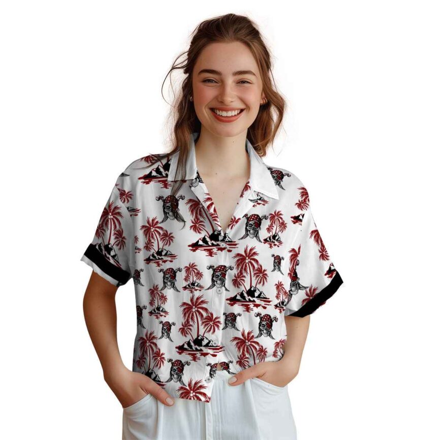 Pirate Palm Island Graphic Hawaiian Shirt Top rated