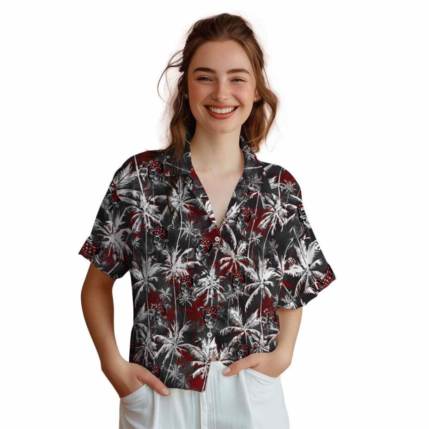 Pirate Palm Themed Hawaiian Shirt Top rated