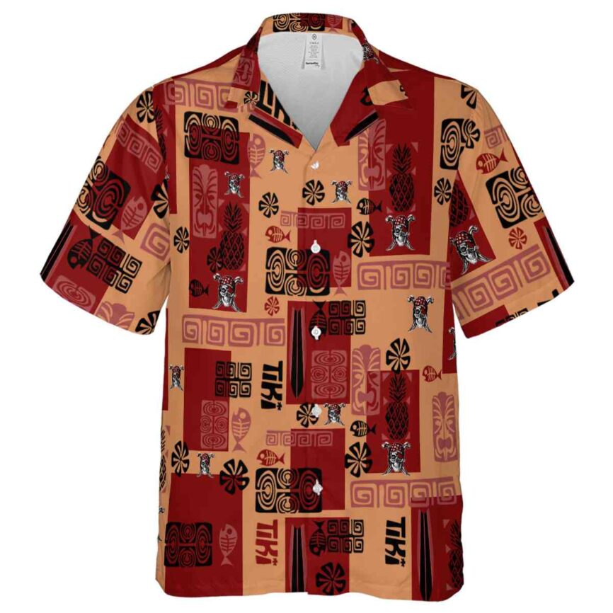 Pirate Tiki Motifs Hawaiian Shirt Fashion forward