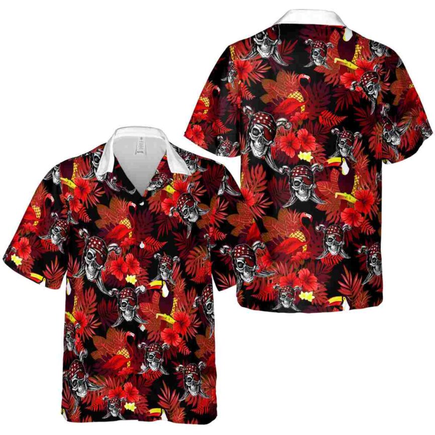 Pirate Tropical Bird Hawaiian Shirt Premium grade