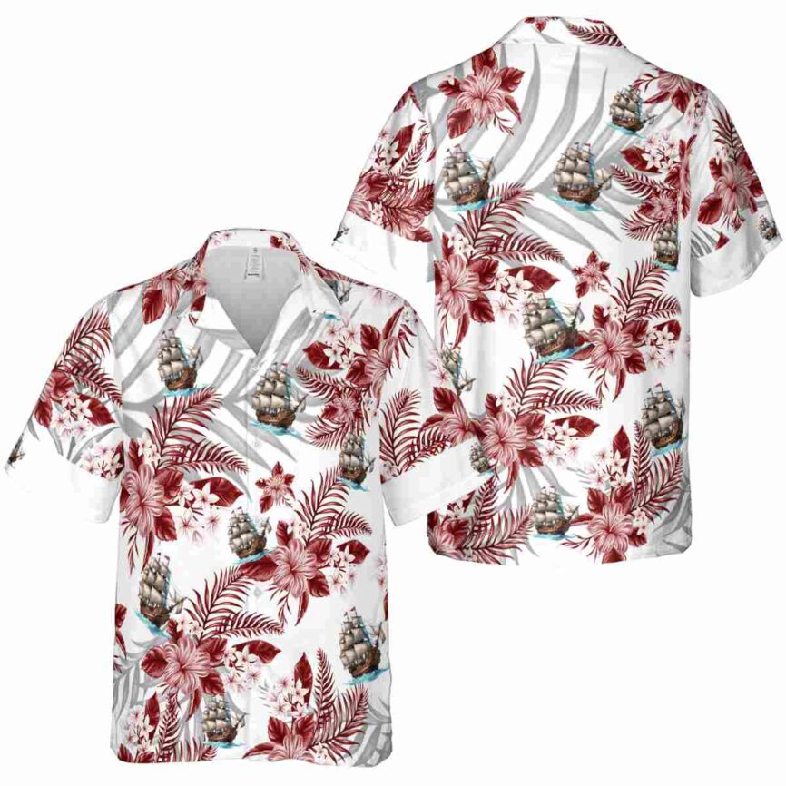 Pirate Tropical Blossom Hawaiian Shirt Premium grade