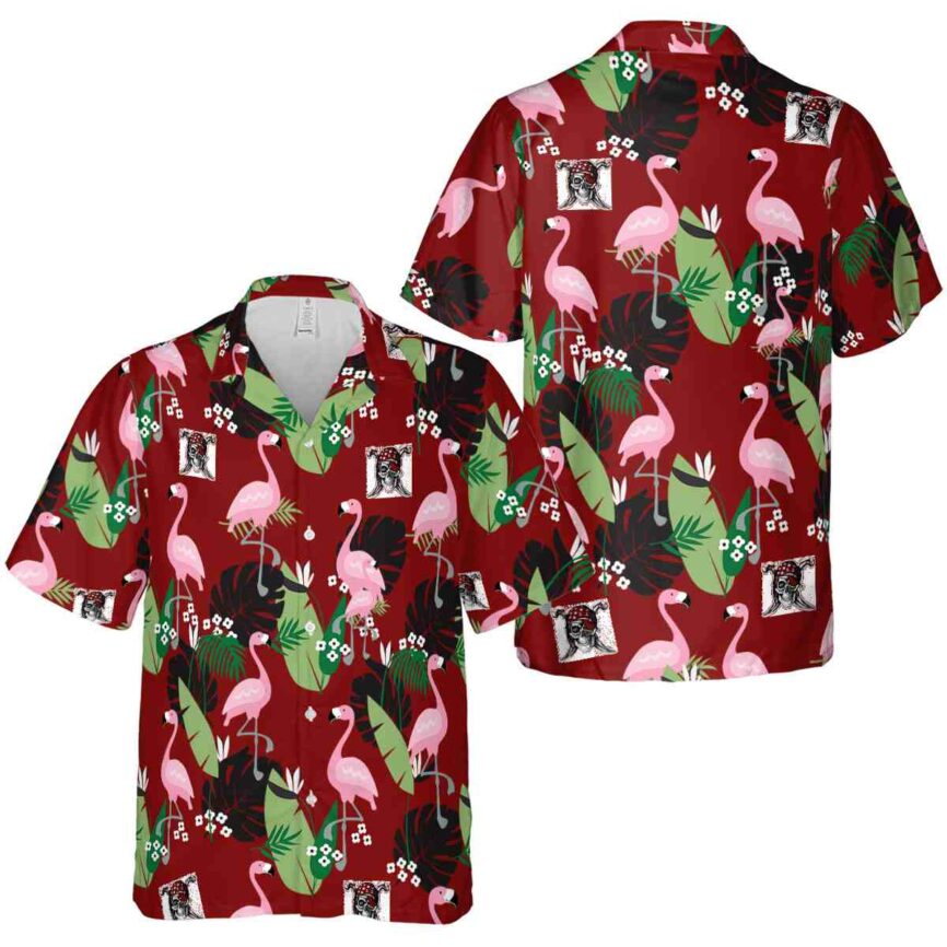 Pirate Tropical Flamingo Hawaiian Shirt Premium grade