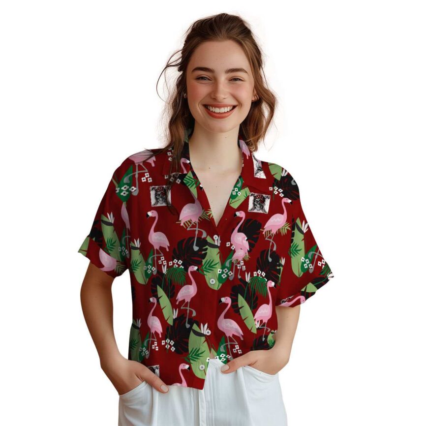 Pirate Tropical Flamingo Hawaiian Shirt Top rated