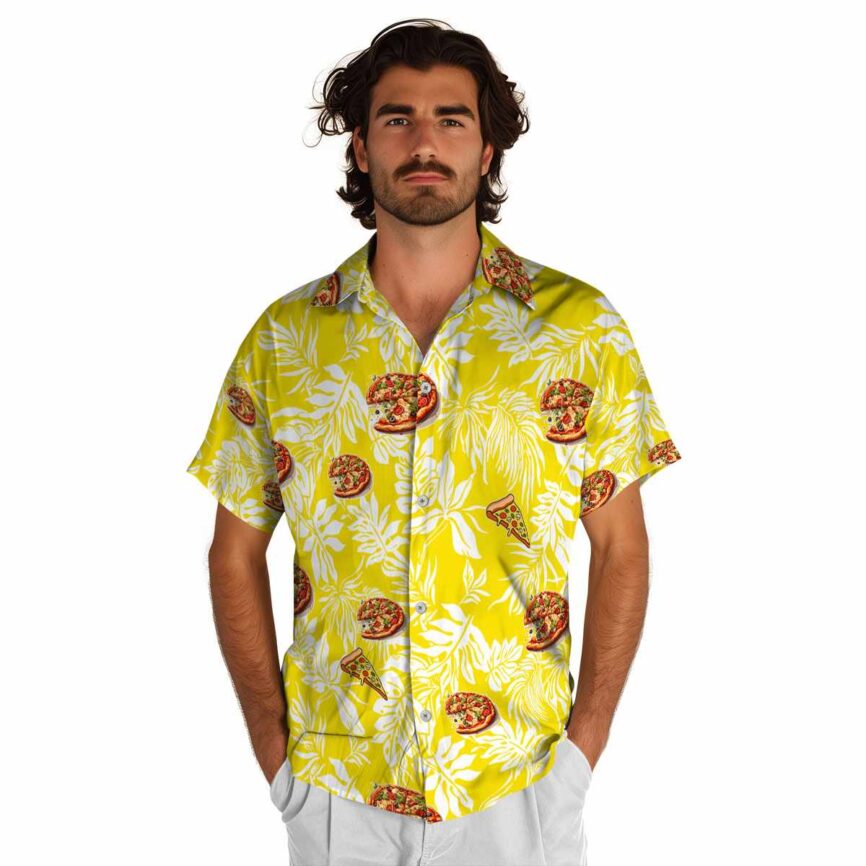 Pizza Bold Foliage Hawaiian Shirt New Arrival