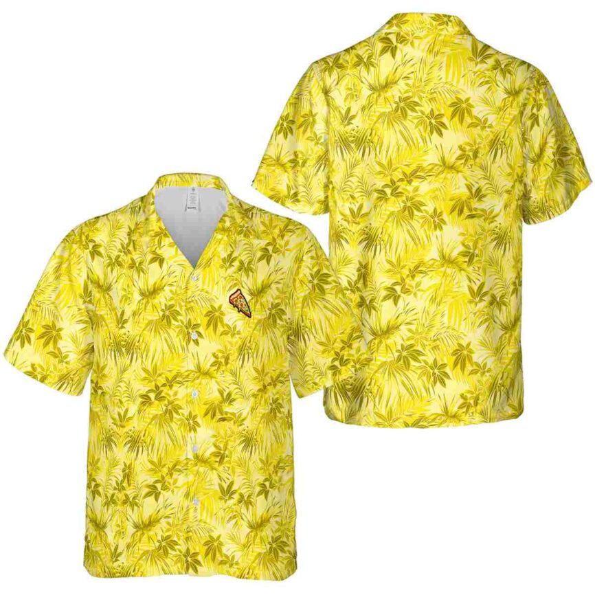 Pizza Foliage Print Hawaiian Shirt Premium grade