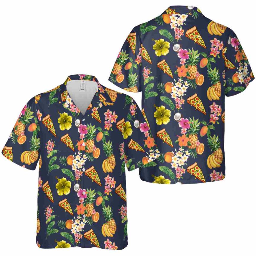 Pizza Fruit Pattern Hawaiian Shirt Premium grade