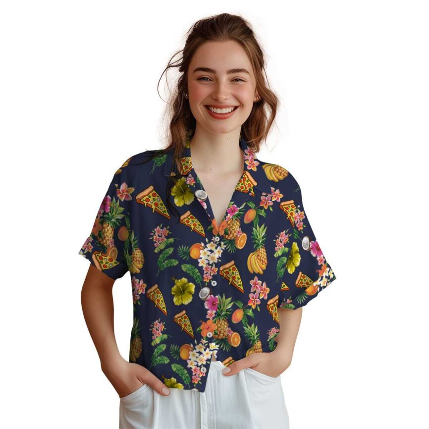 Pizza Fruit Pattern Hawaiian Shirt Top rated
