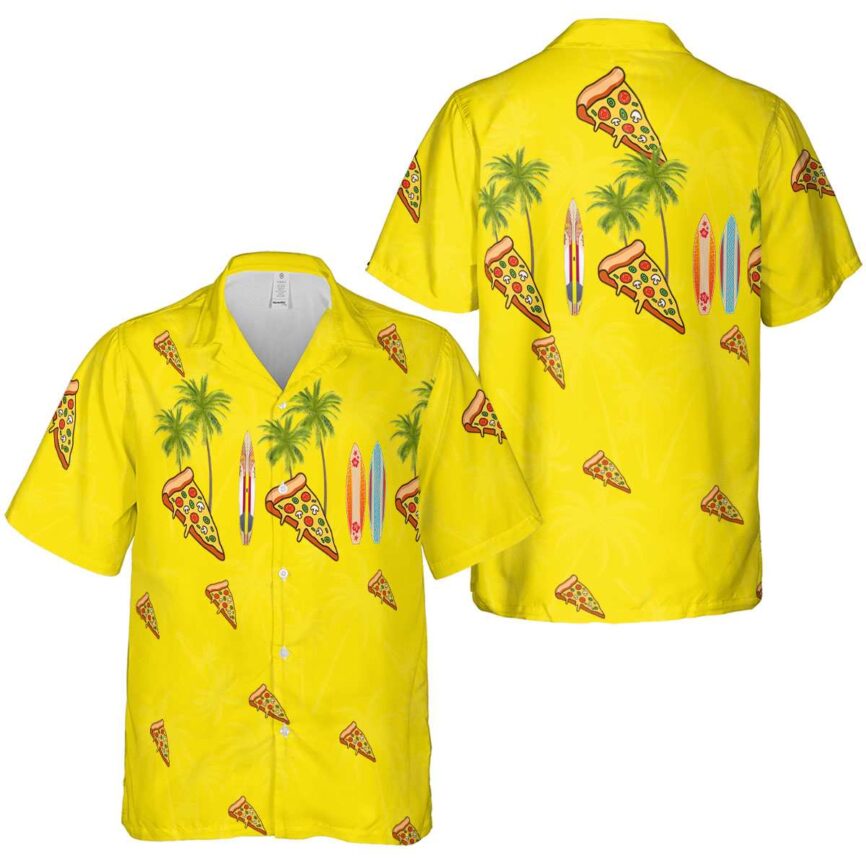 Pizza Island Theme Hawaiian Shirt Premium grade