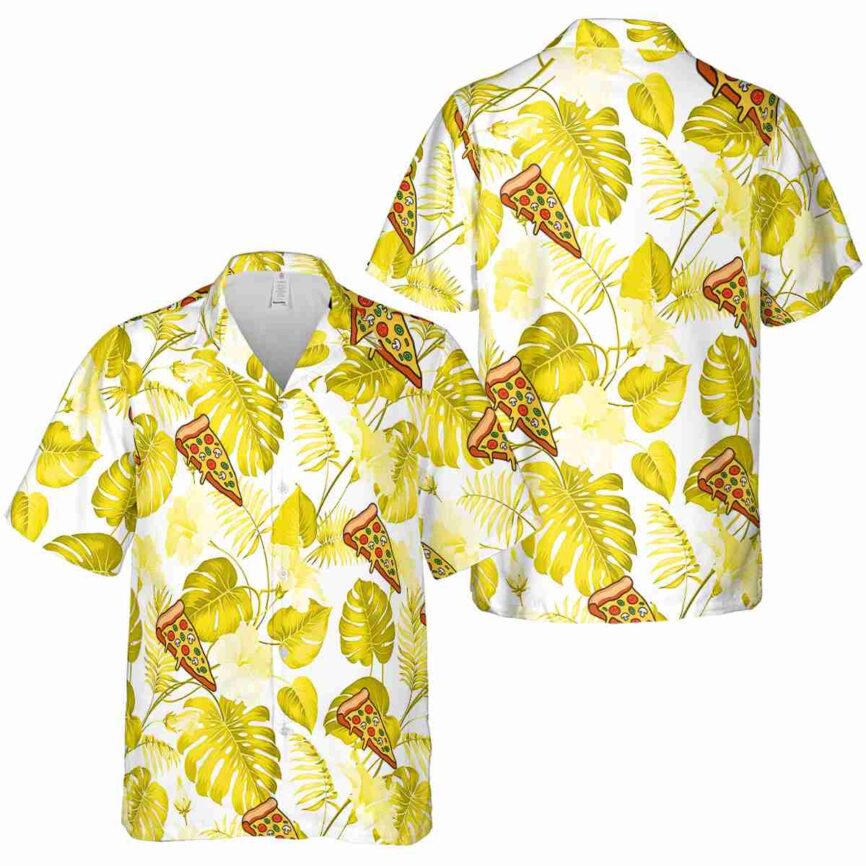 Pizza Leaf Pattern Hawaiian Shirt Premium grade