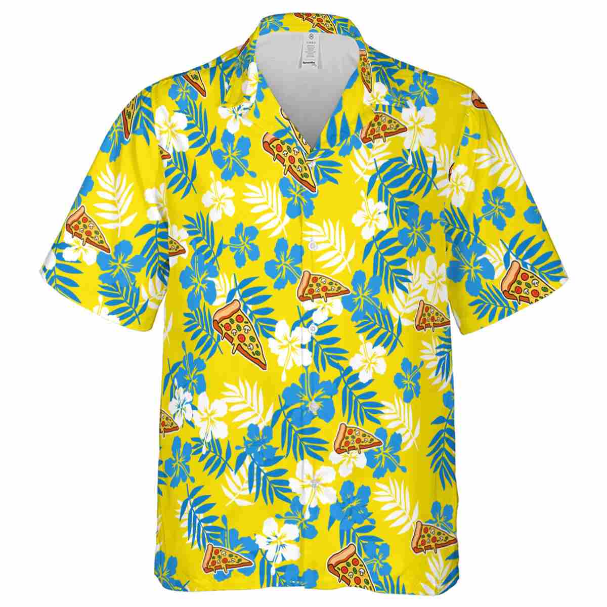 Pizza Leafy Hibiscus Hawaiian Shirt Fashion forward Pizza Leafy Hibiscus Hawaiian Shirt Fashion forward