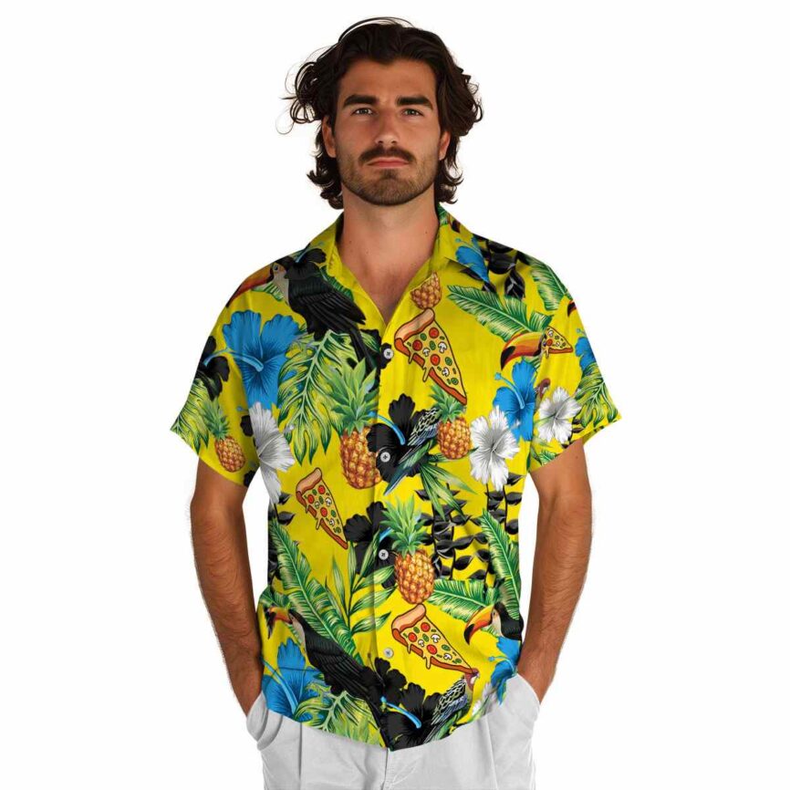 Pizza Leafy Toucan Hawaiian Shirt New Arrival