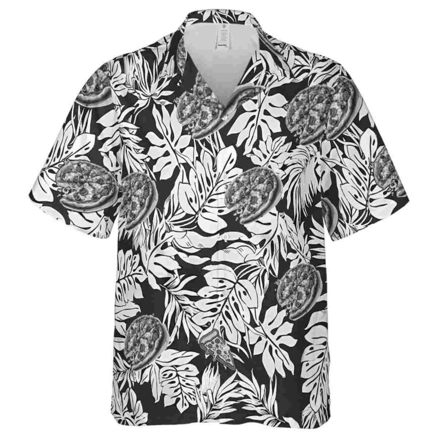 Pizza Monstera Foliage Hawaiian Shirt Fashion forward
