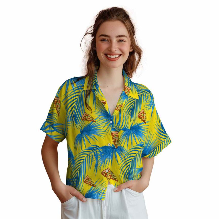 Pizza Palm Frond Hawaiian Shirt Top rated