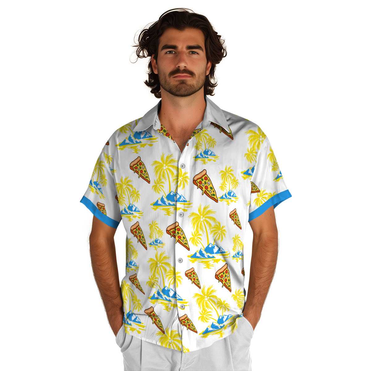 Pizza Palm Island Graphic Hawaiian Shirt New Arrival Pizza Palm Island Graphic Hawaiian Shirt New Arrival