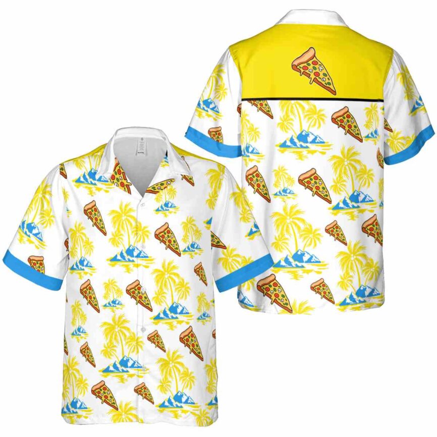 Pizza Palm Island Graphic Hawaiian Shirt Premium grade