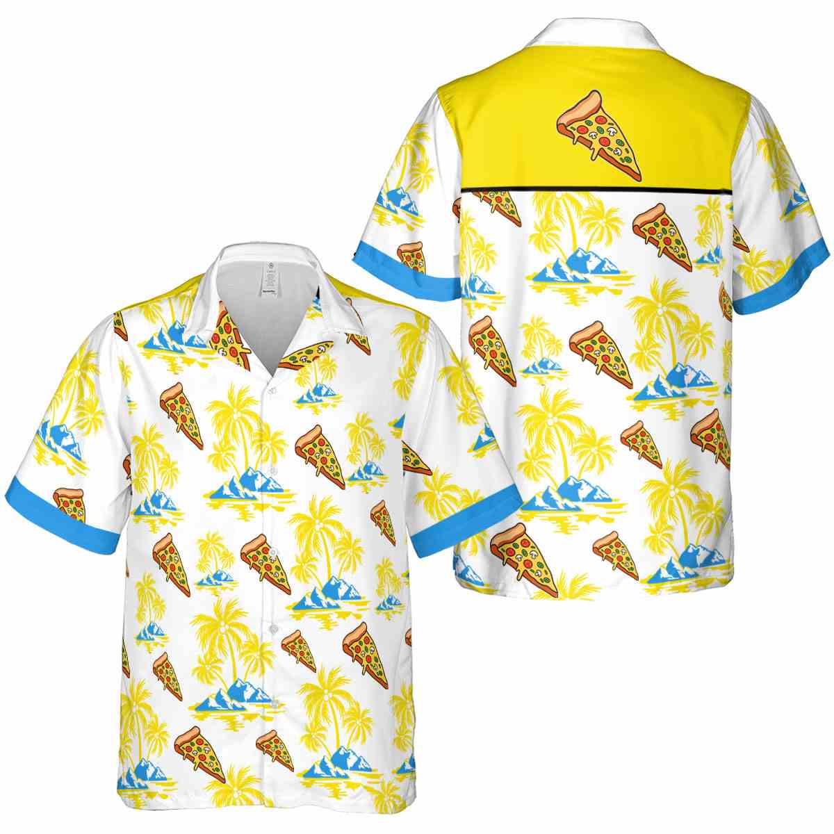 Pizza Palm Island Graphic Hawaiian Shirt Premium grade Pizza Palm Island Graphic Hawaiian Shirt Premium grade