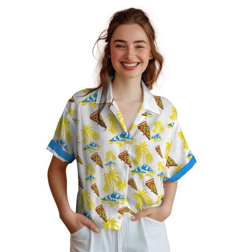 Pizza Palm Island Graphic Hawaiian Shirt Top rated