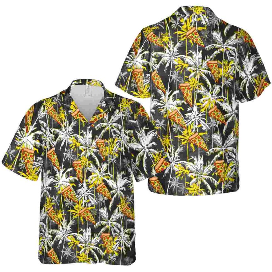 Pizza Palm Themed Hawaiian Shirt Premium grade