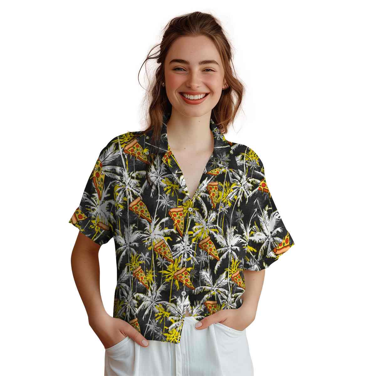 Pizza Palm Themed Hawaiian Shirt Top rated Pizza Palm Themed Hawaiian Shirt Top rated