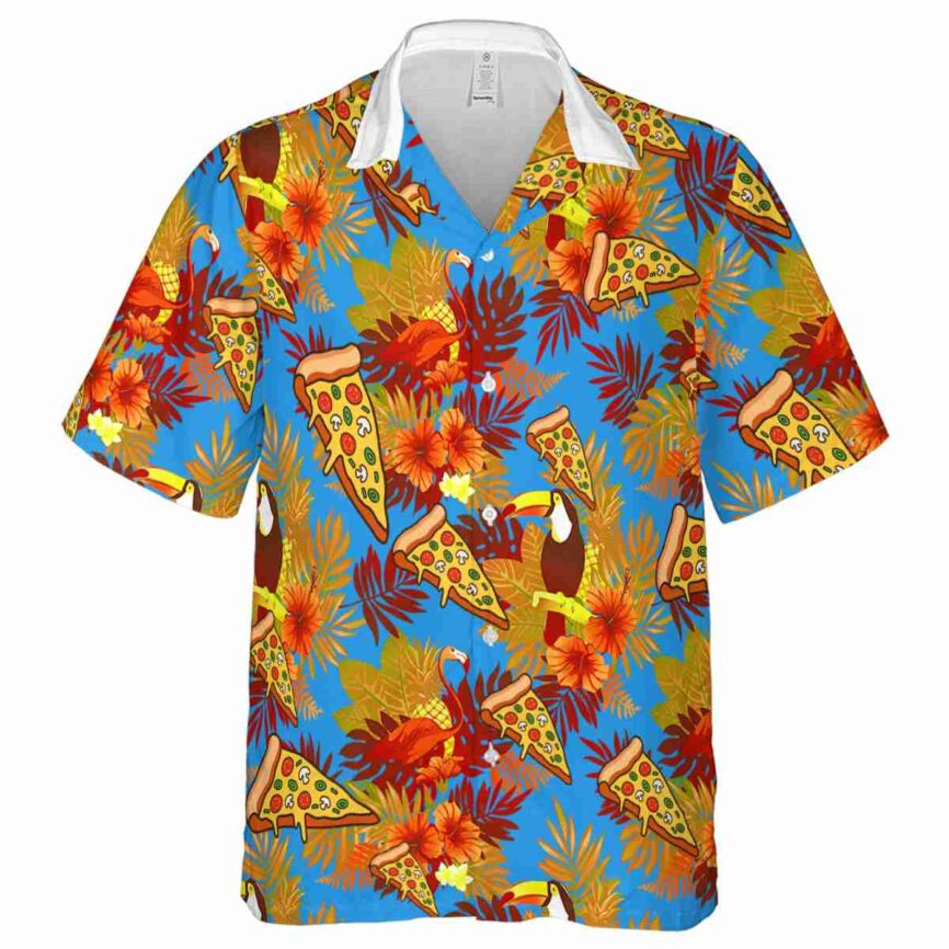 Pizza Tropical Bird Hawaiian Shirt Fashion forward