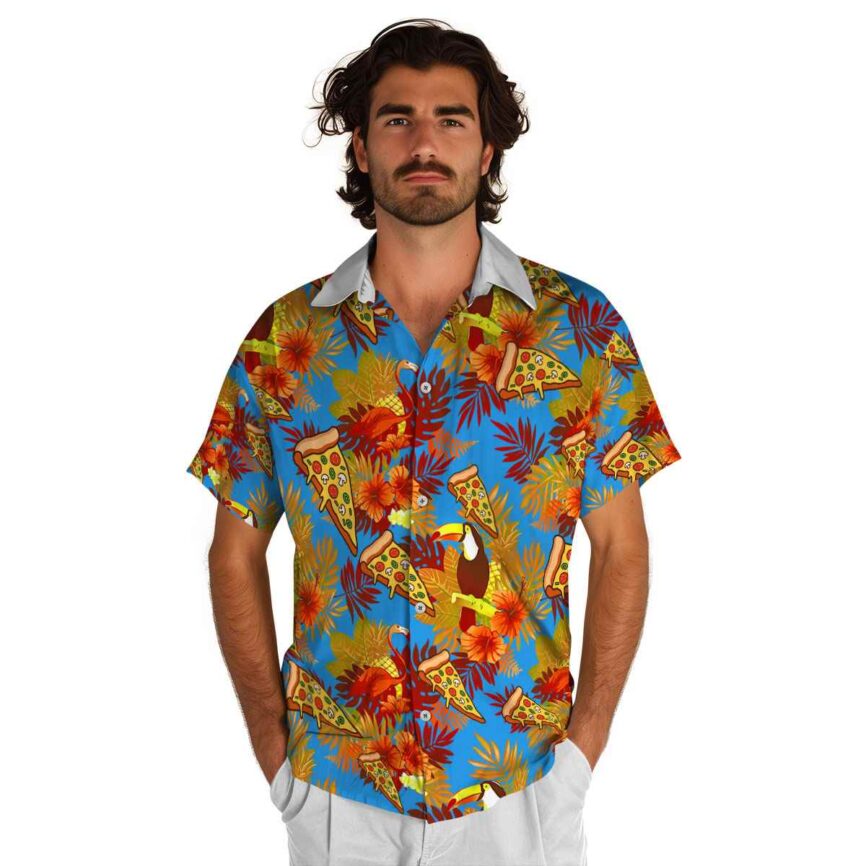 Pizza Tropical Bird Hawaiian Shirt New Arrival