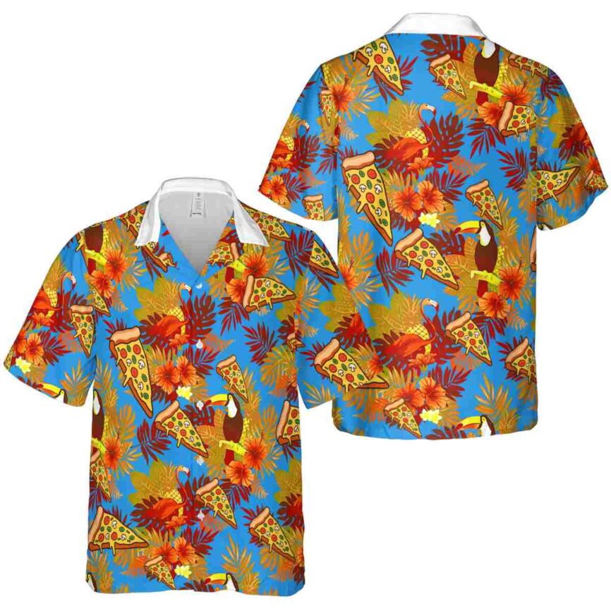 Pizza Tropical Bird Hawaiian Shirt Premium grade