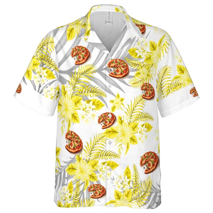 Pizza Tropical Blossom Hawaiian Shirt Fashion forward