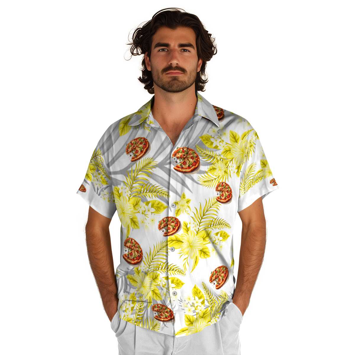 Pizza Tropical Blossom Hawaiian Shirt New Arrival Pizza Tropical Blossom Hawaiian Shirt New Arrival