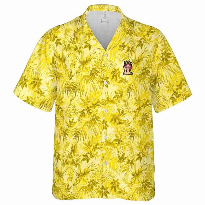 Pop Foliage Print Hawaiian Shirt Fashion forward