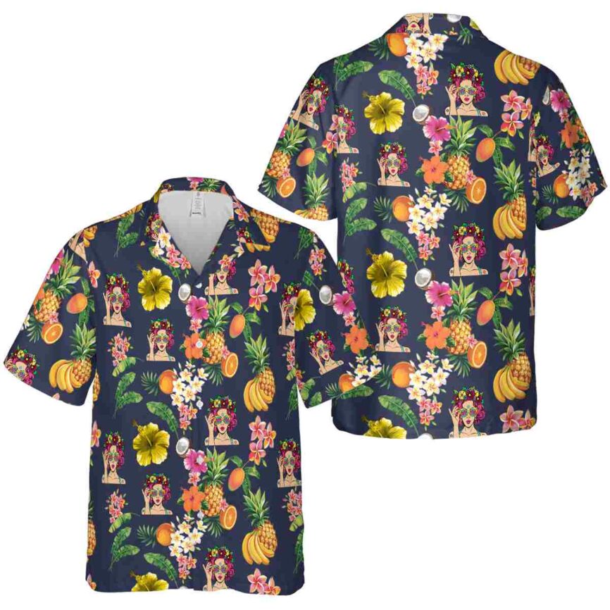 Pop Fruit Pattern Hawaiian Shirt Premium grade