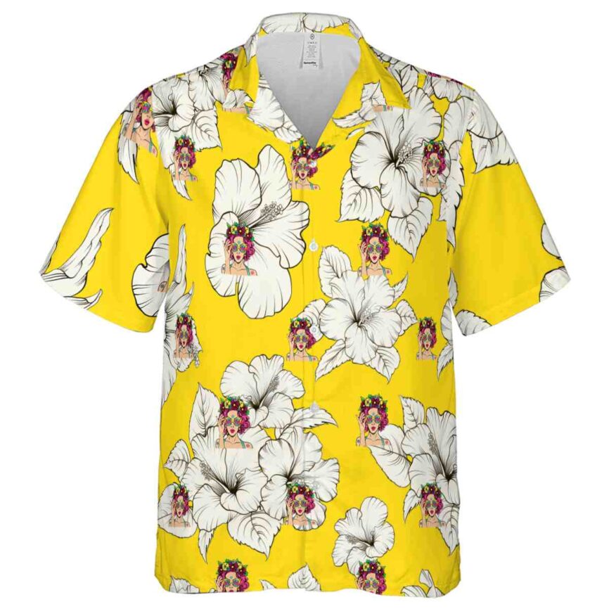 Pop Hibiscus Flower Hawaiian Shirt Fashion forward