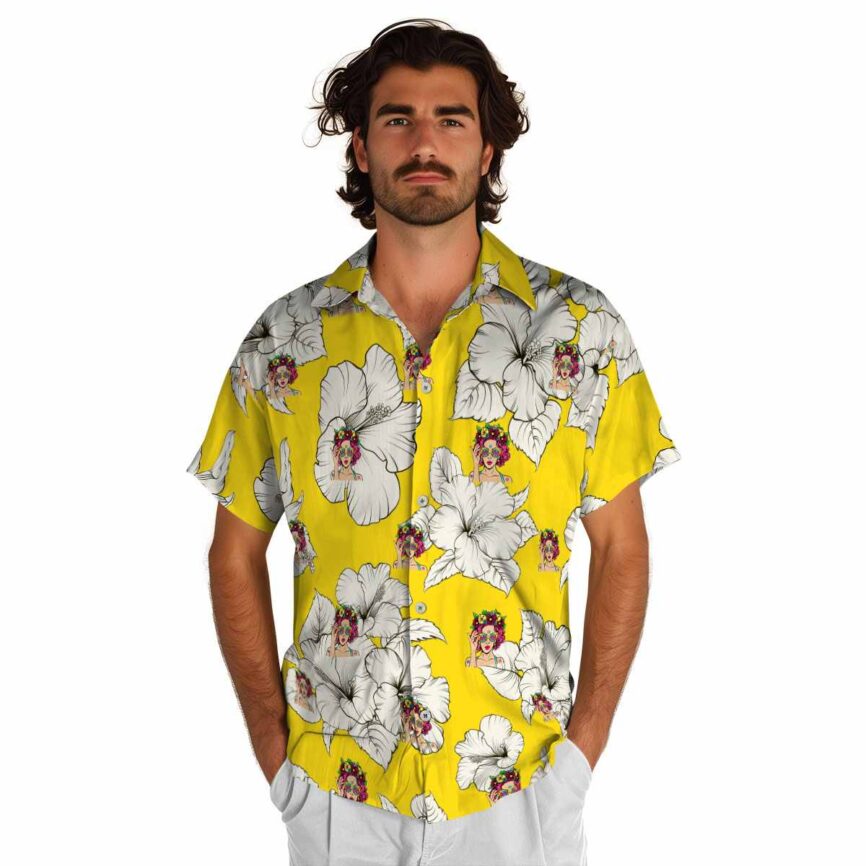 Pop Hibiscus Flower Hawaiian Shirt New Arrival