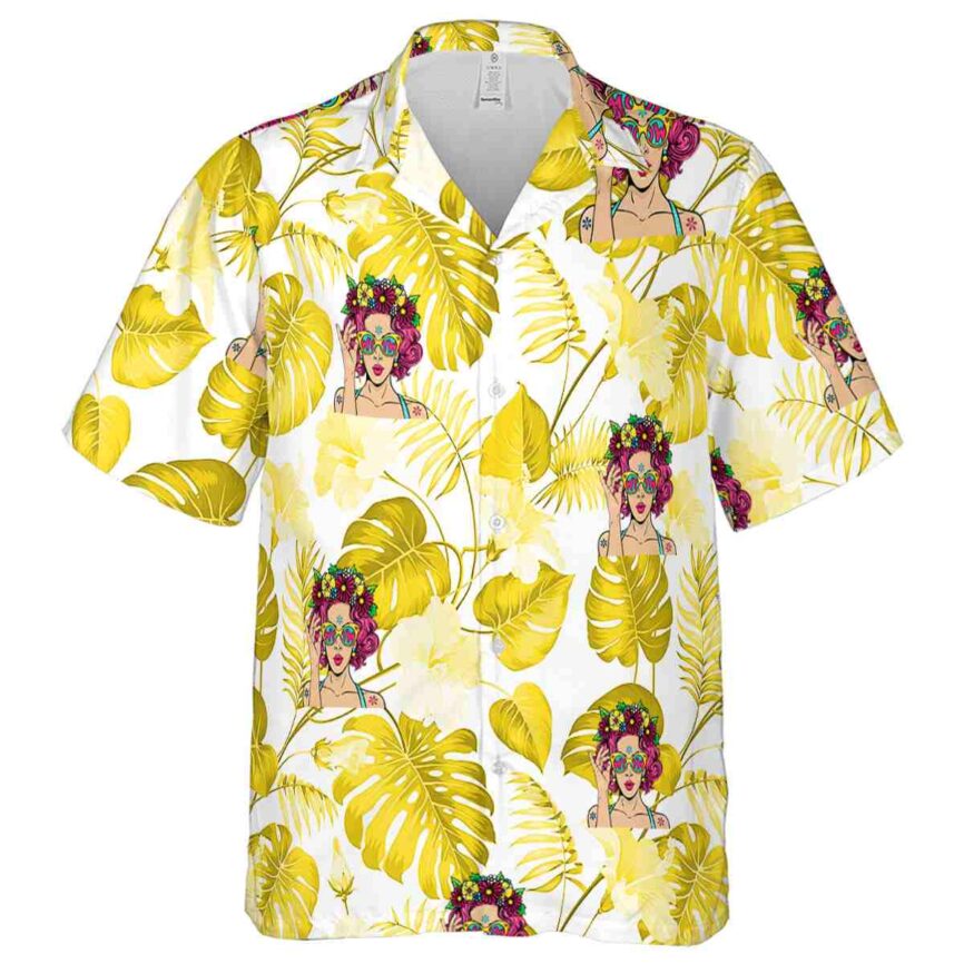 Pop Leaf Pattern Hawaiian Shirt Fashion forward