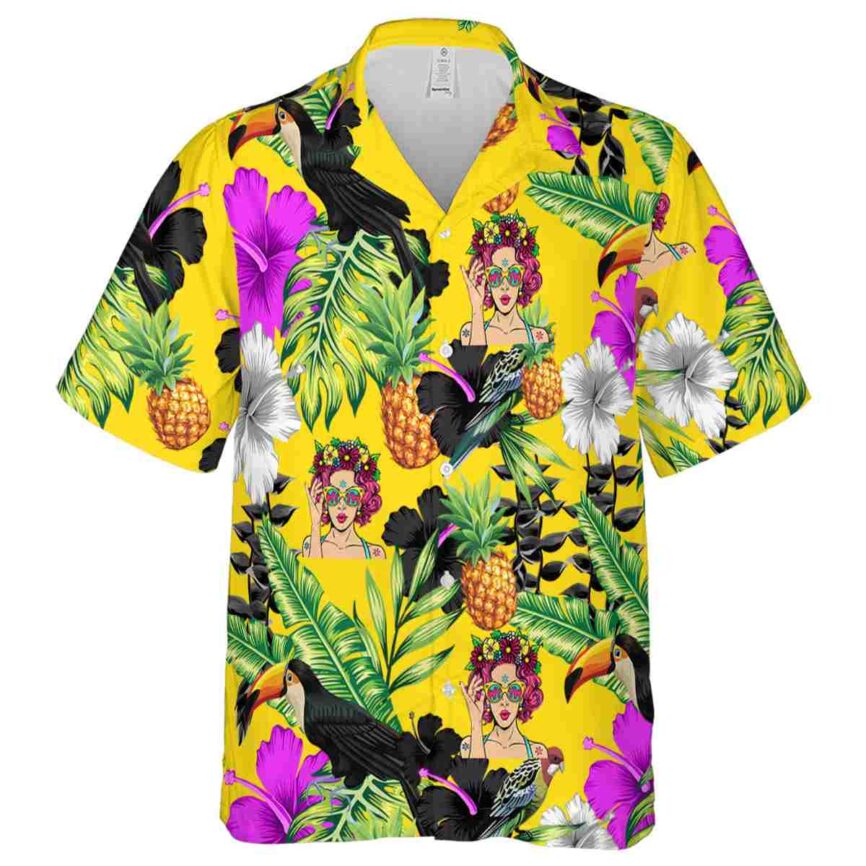 Pop Leafy Toucan Hawaiian Shirt Fashion forward