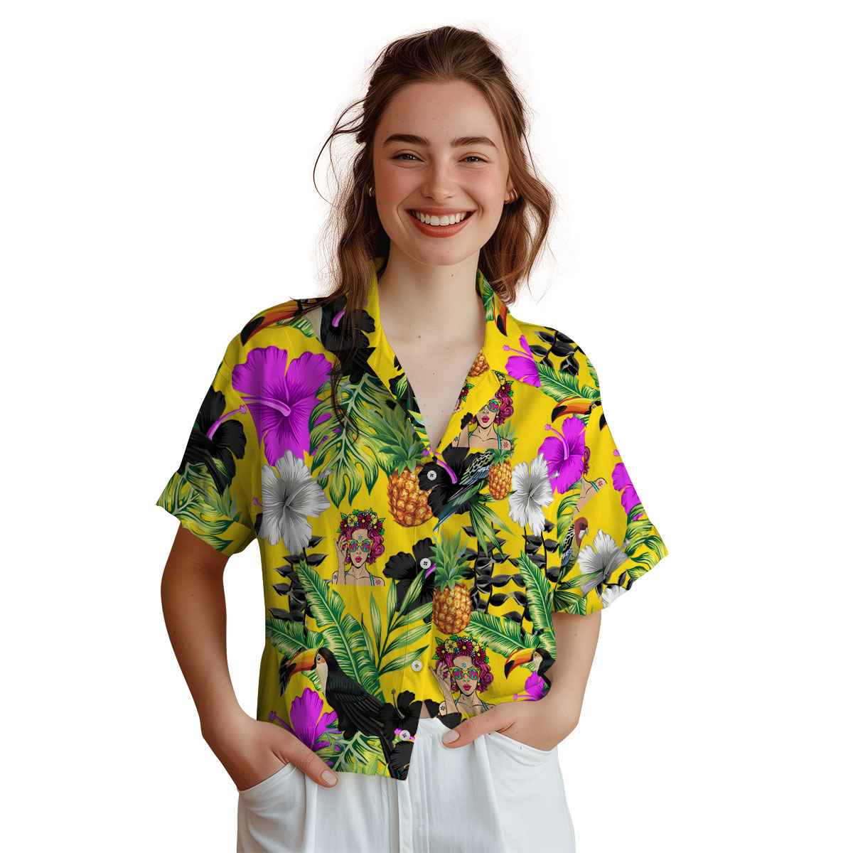 Pop Leafy Toucan Hawaiian Shirt Top rated Pop Leafy Toucan Hawaiian Shirt Top rated