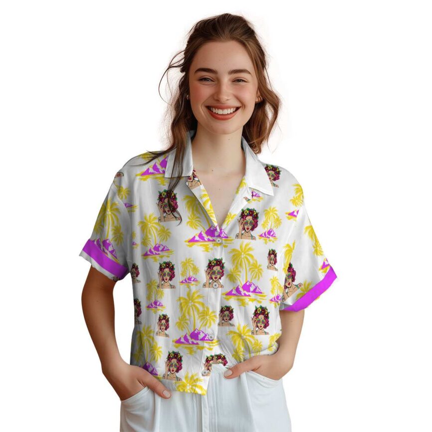 Pop Palm Island Graphic Hawaiian Shirt Top rated