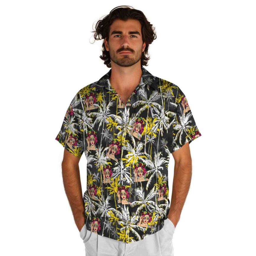 Pop Palm Themed Hawaiian Shirt New Arrival