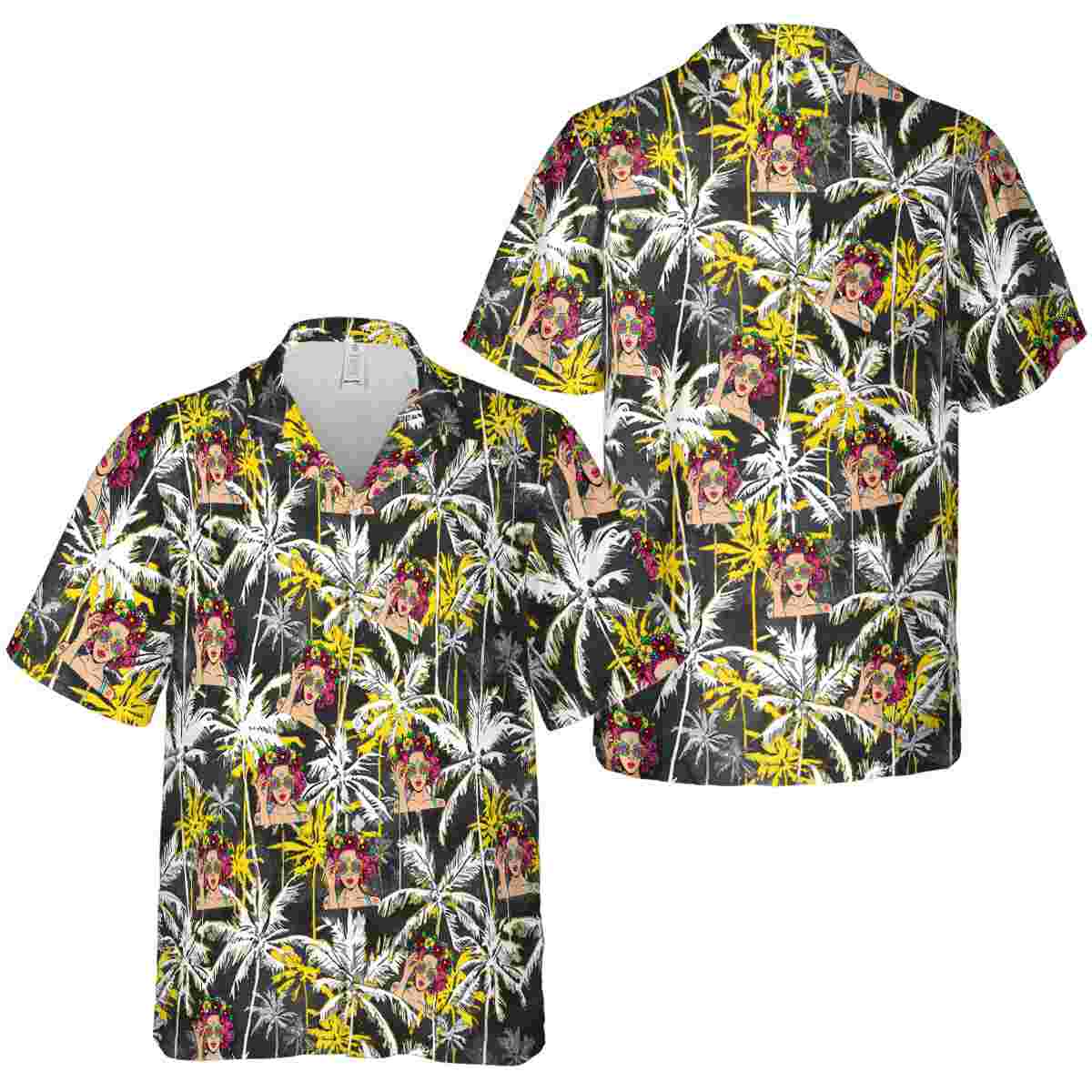 Pop Palm Themed Hawaiian Shirt Premium grade Pop Palm Themed Hawaiian Shirt Premium grade