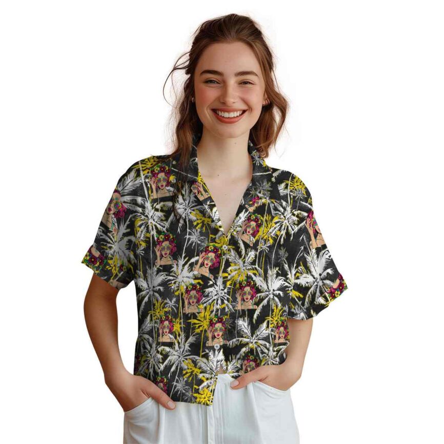 Pop Palm Themed Hawaiian Shirt Top rated
