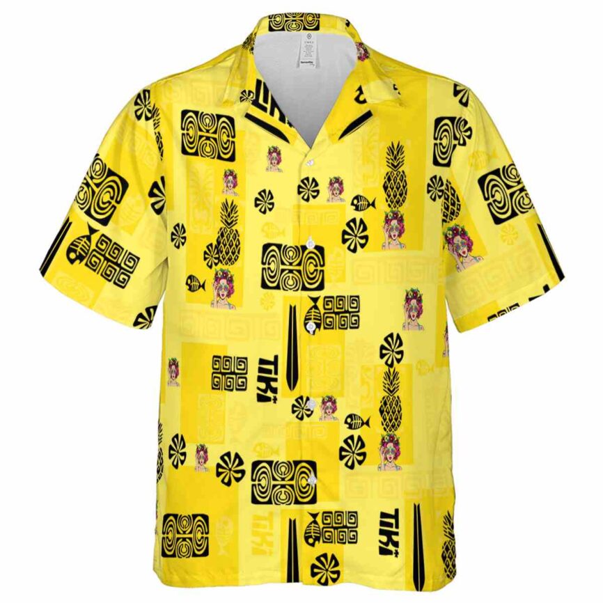 Pop Tiki Motifs Hawaiian Shirt Fashion forward