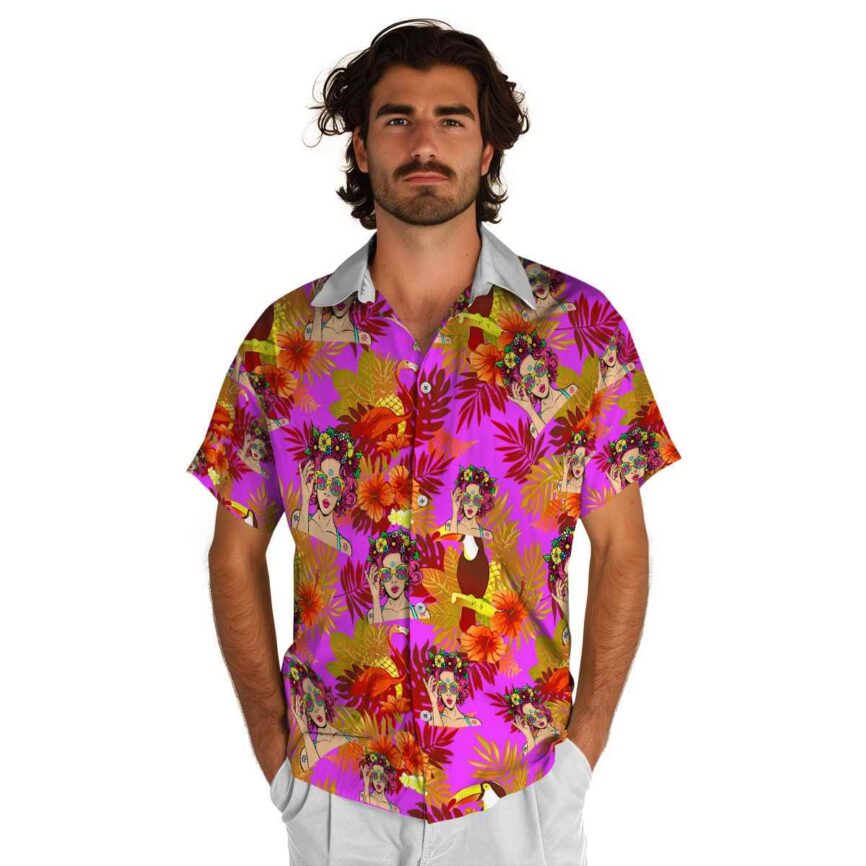 Pop Tropical Bird Hawaiian Shirt New Arrival