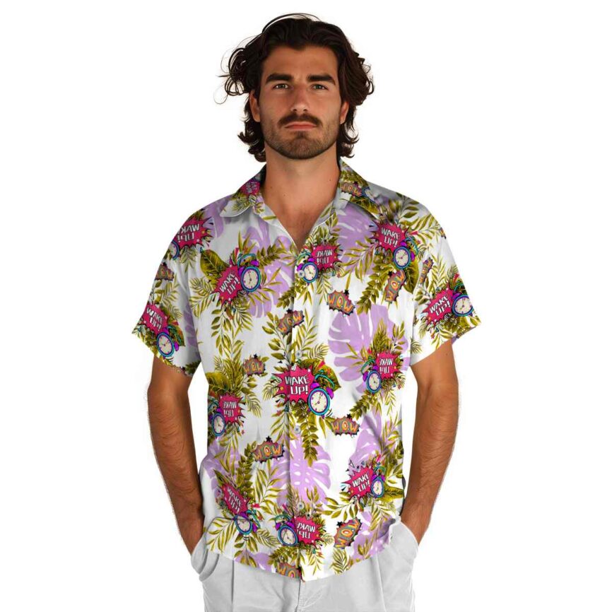Pop Tropical Fronds Hawaiian Shirt New Arrival