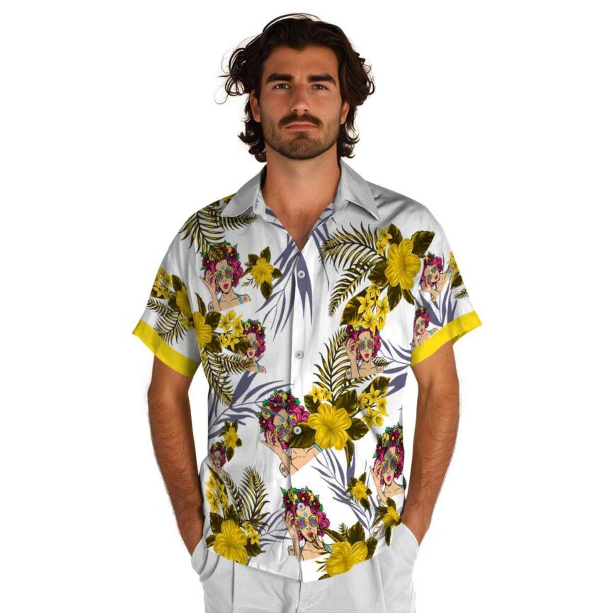 Pop US Flag Floral Hawaiian Shirt New Arrival