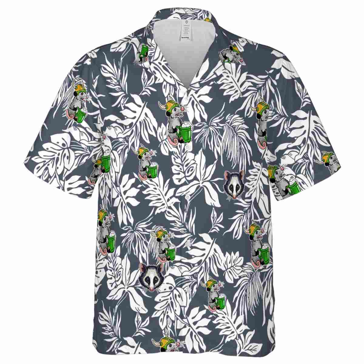 Possum Bold Foliage Hawaiian Shirt Fashion forward Possum Bold Foliage Hawaiian Shirt Fashion forward
