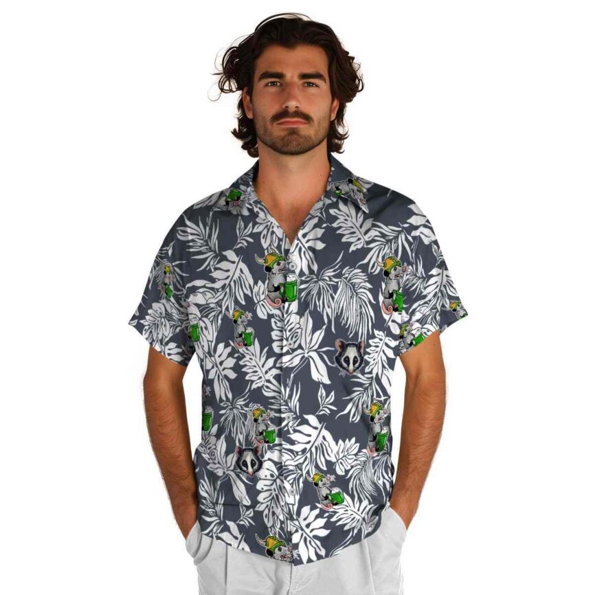 Possum Bold Foliage Hawaiian Shirt New Arrival