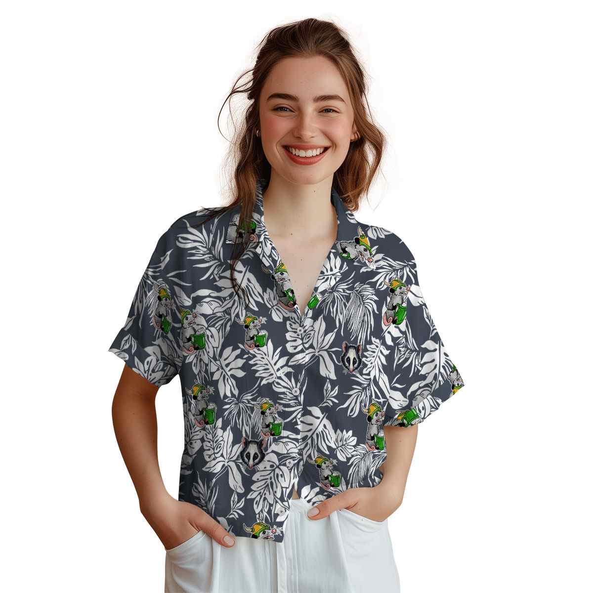 Possum Bold Foliage Hawaiian Shirt Top rated Possum Bold Foliage Hawaiian Shirt Top rated