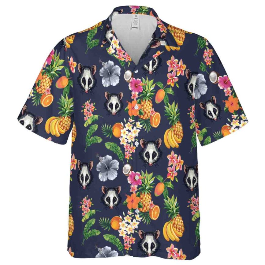 Possum Fruit Pattern Hawaiian Shirt Fashion forward