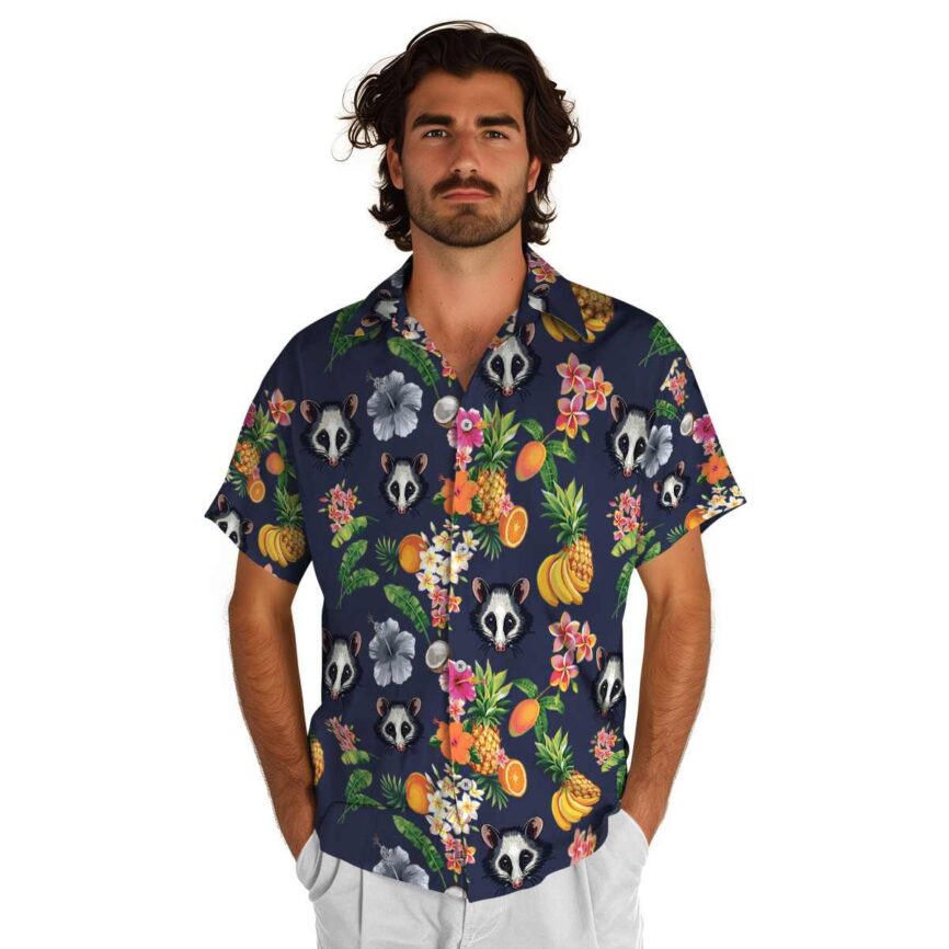 Possum Fruit Pattern Hawaiian Shirt New Arrival