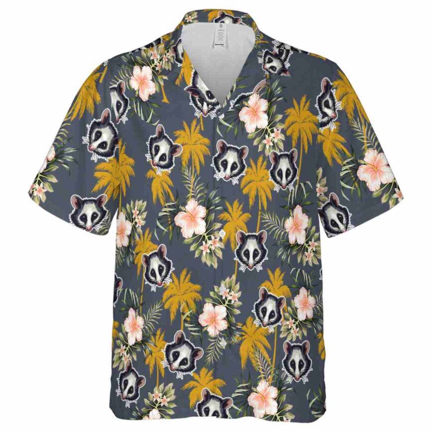 Possum Hibiscus Palm Hawaiian Shirt Fashion forward