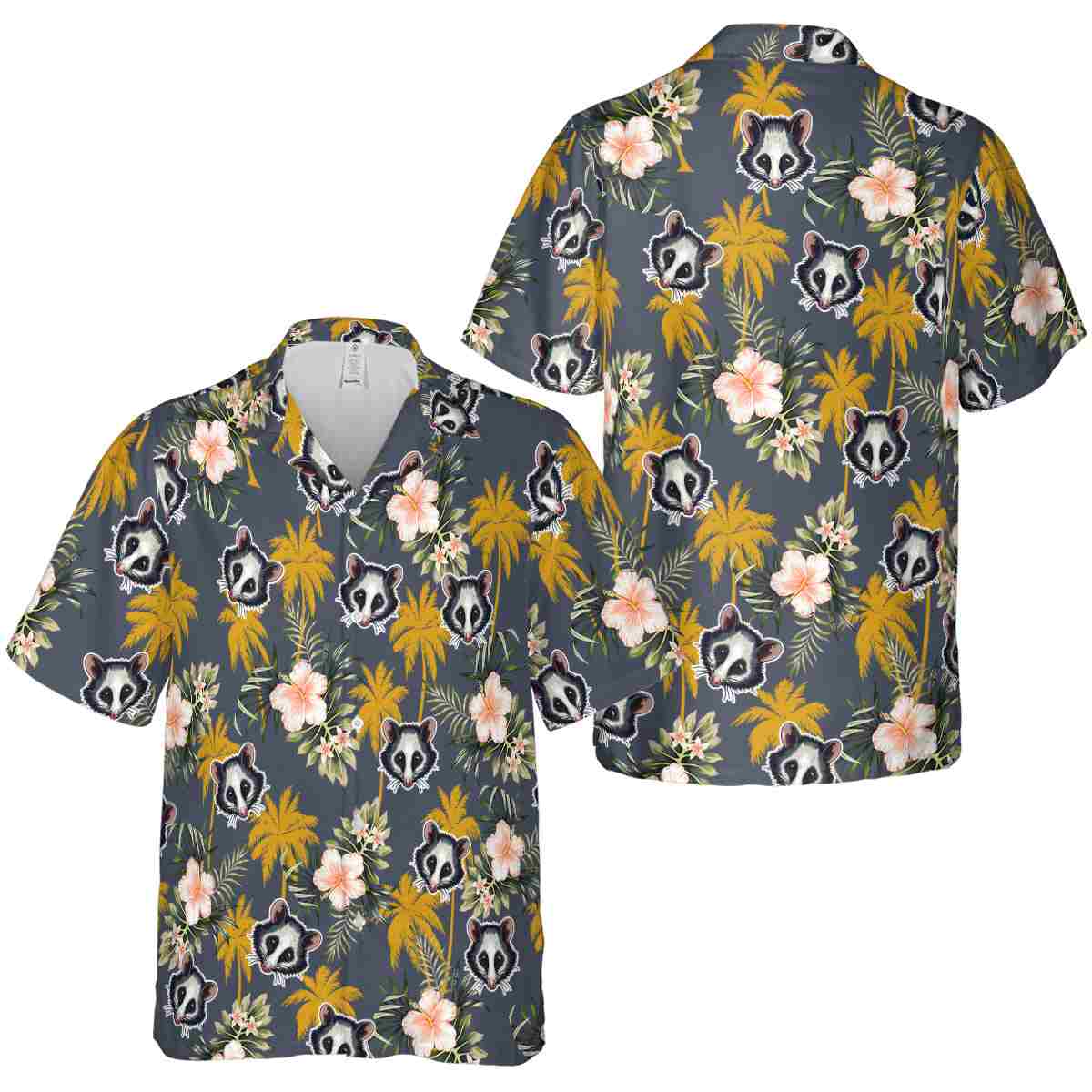 Possum Hibiscus Palm Hawaiian Shirt Premium grade Possum Hibiscus Palm Hawaiian Shirt Premium grade
